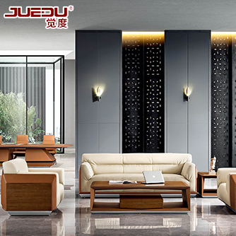 新中式真皮組合 辦公沙發直銷 JD-S9001